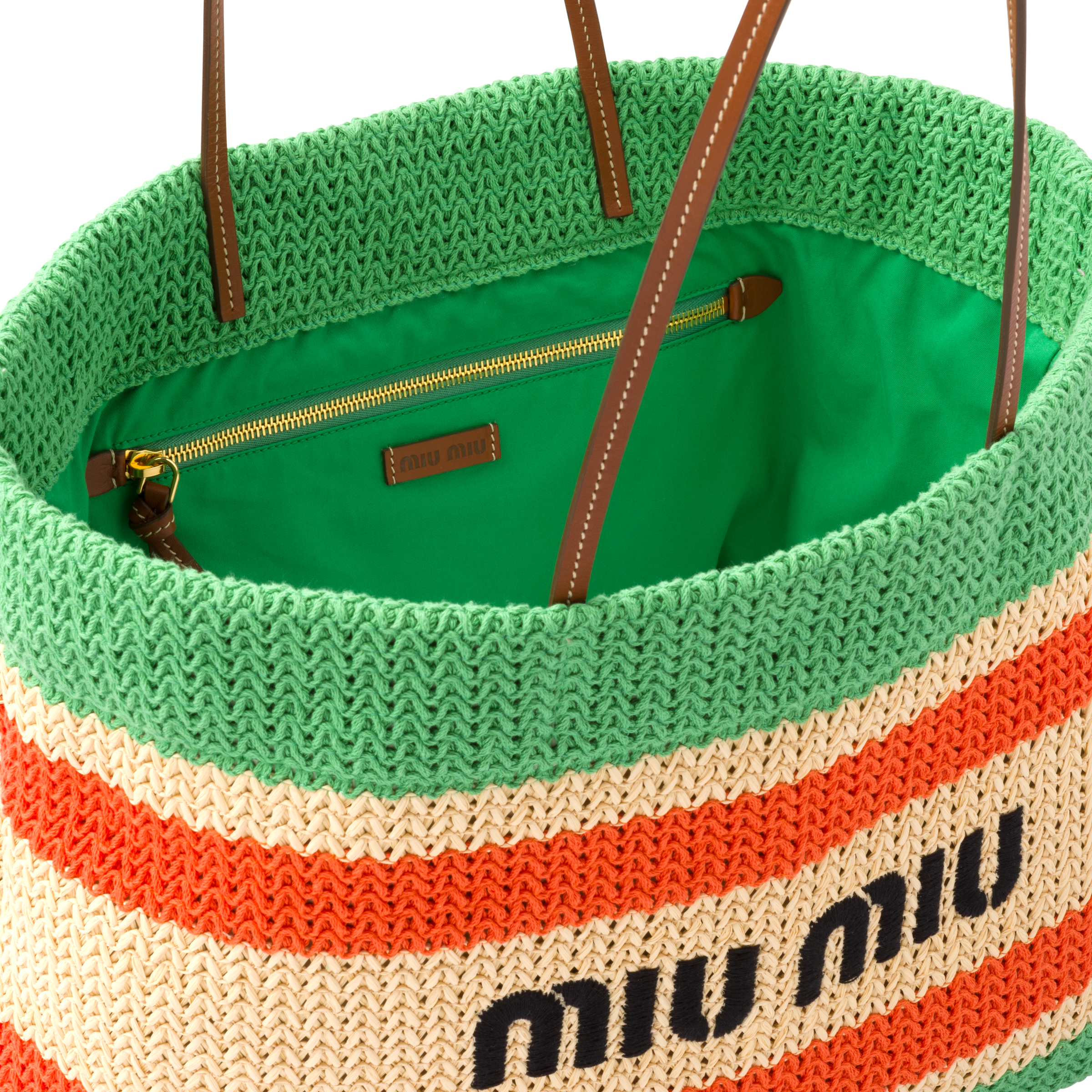 Miu miu woven bag store