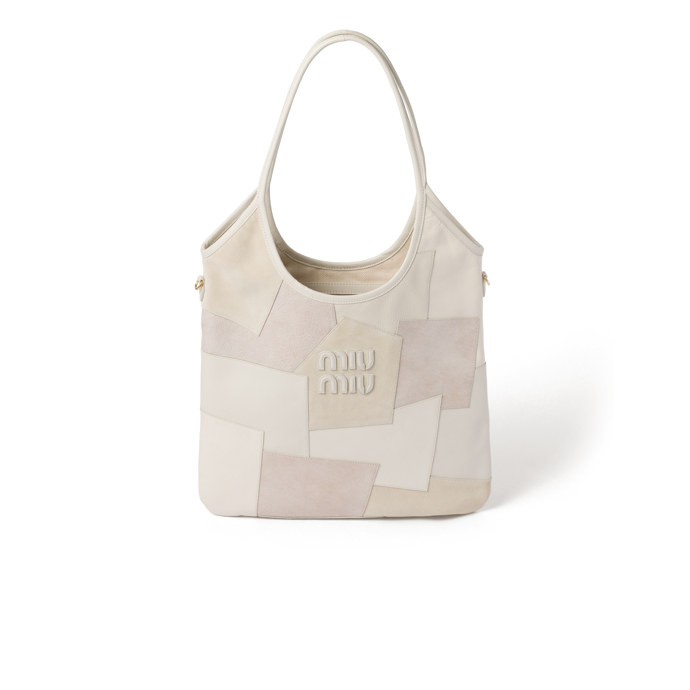 Miu Miu Ivy Leather Patchwork Bag In Pattern