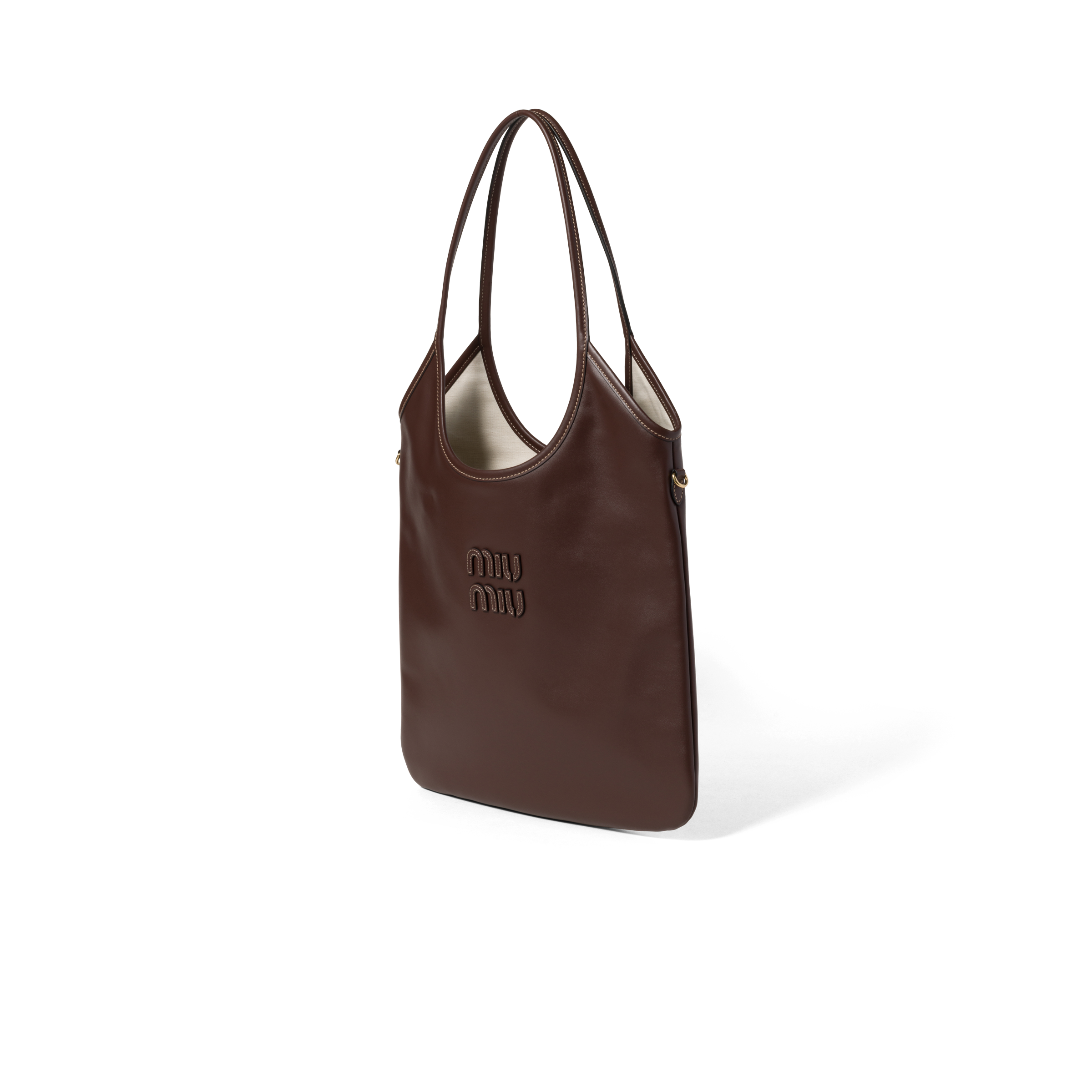 Miu Miu Ivy Leather Bag In Briarwood