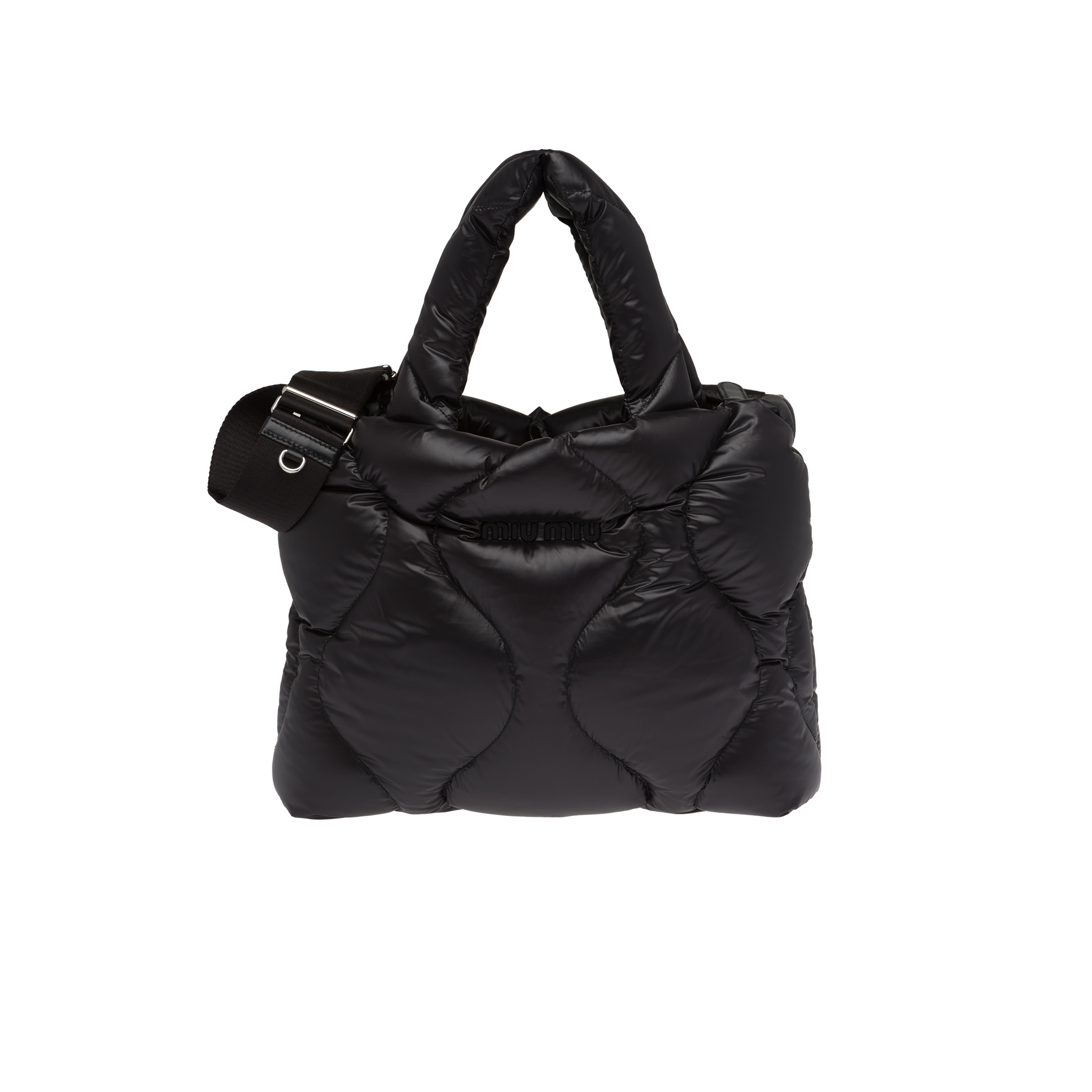 quilted nylon tote