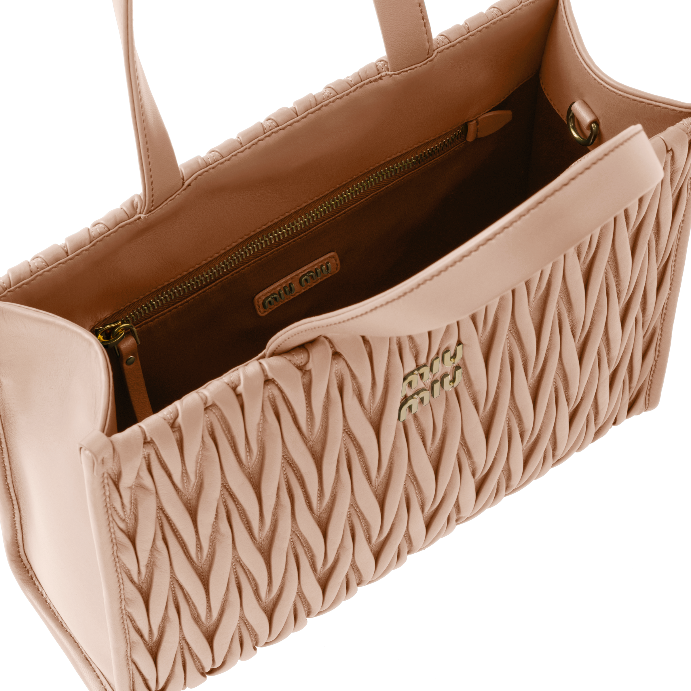 Cameo Matelass Nappa Leather Tote Miu Miu