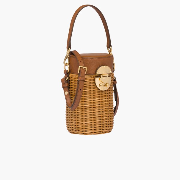 wicker shoulder bag
