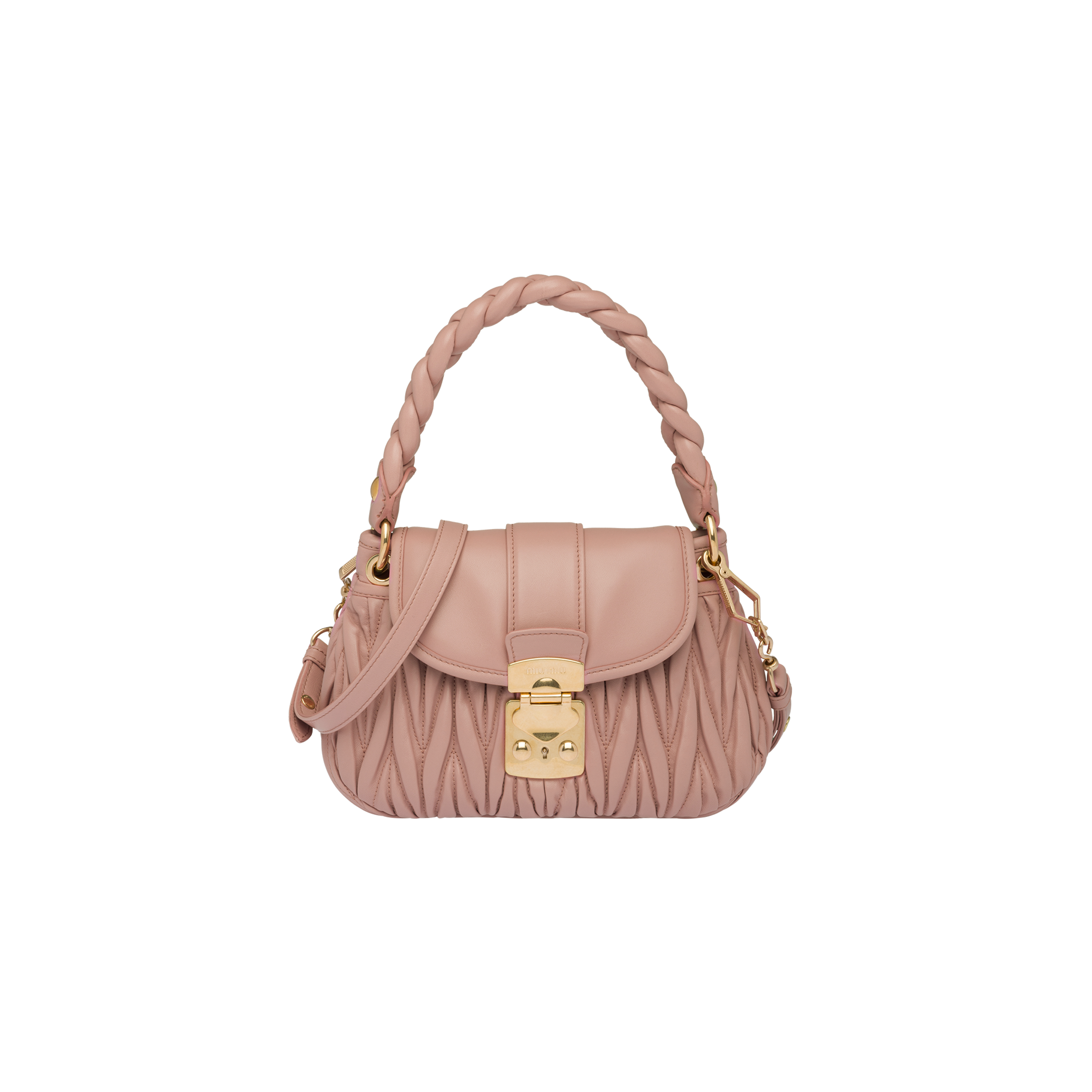 Cameo Miu Coffer Matelassé Nappa Leather Handbag