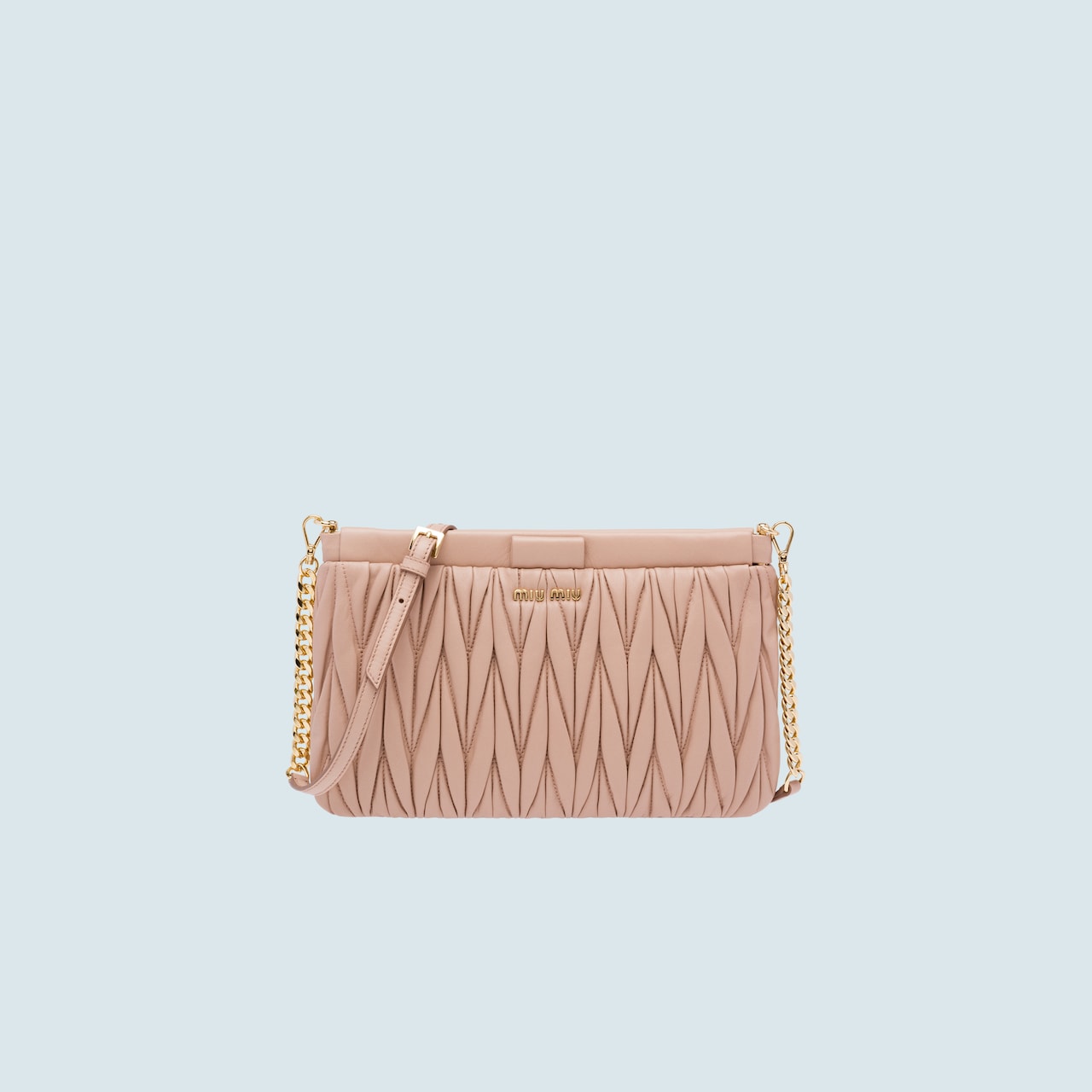 miu miu pochette matelasse