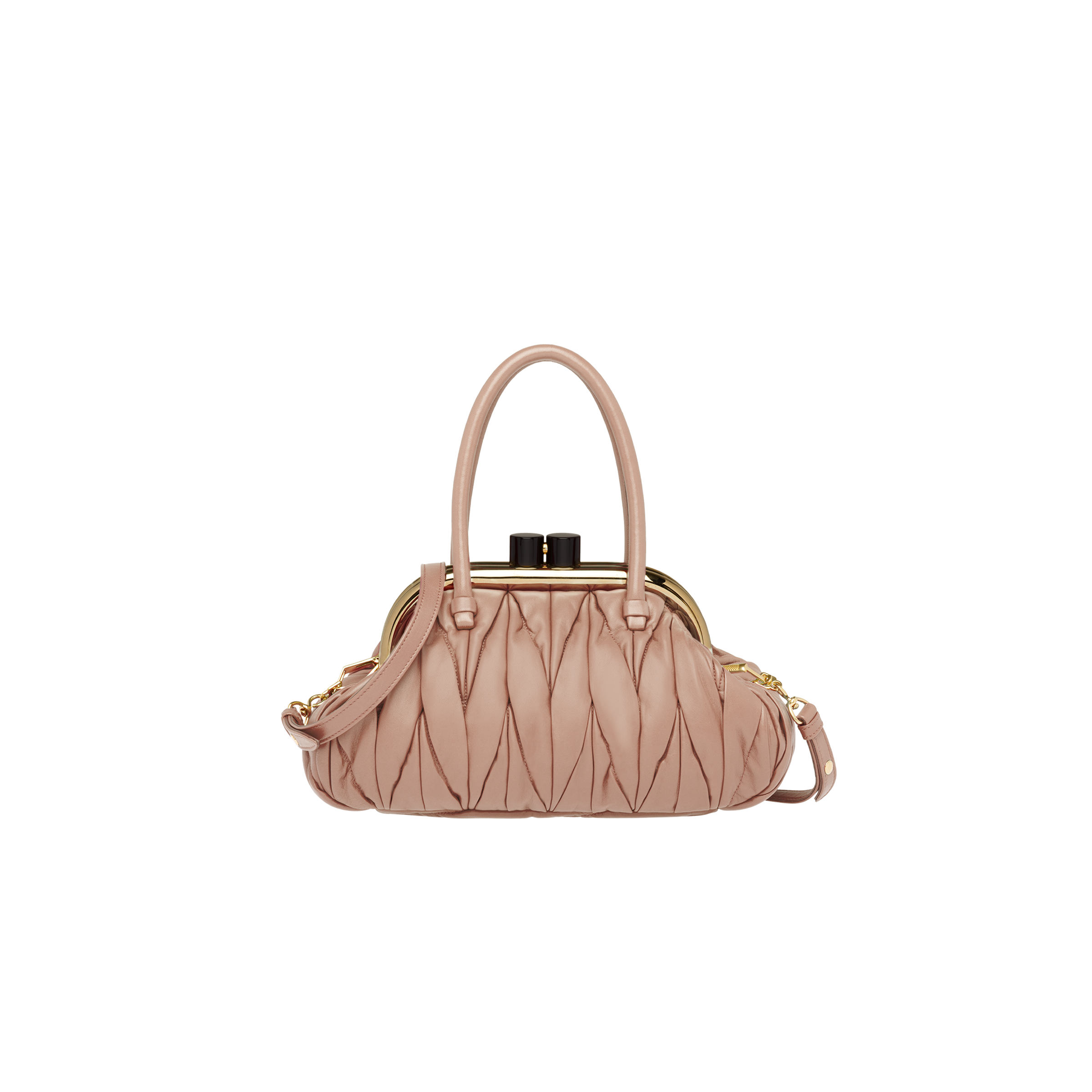 miu miu matelassé leather shoulder bag