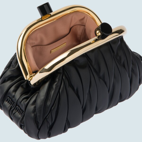Miu miu nappa leather clutch