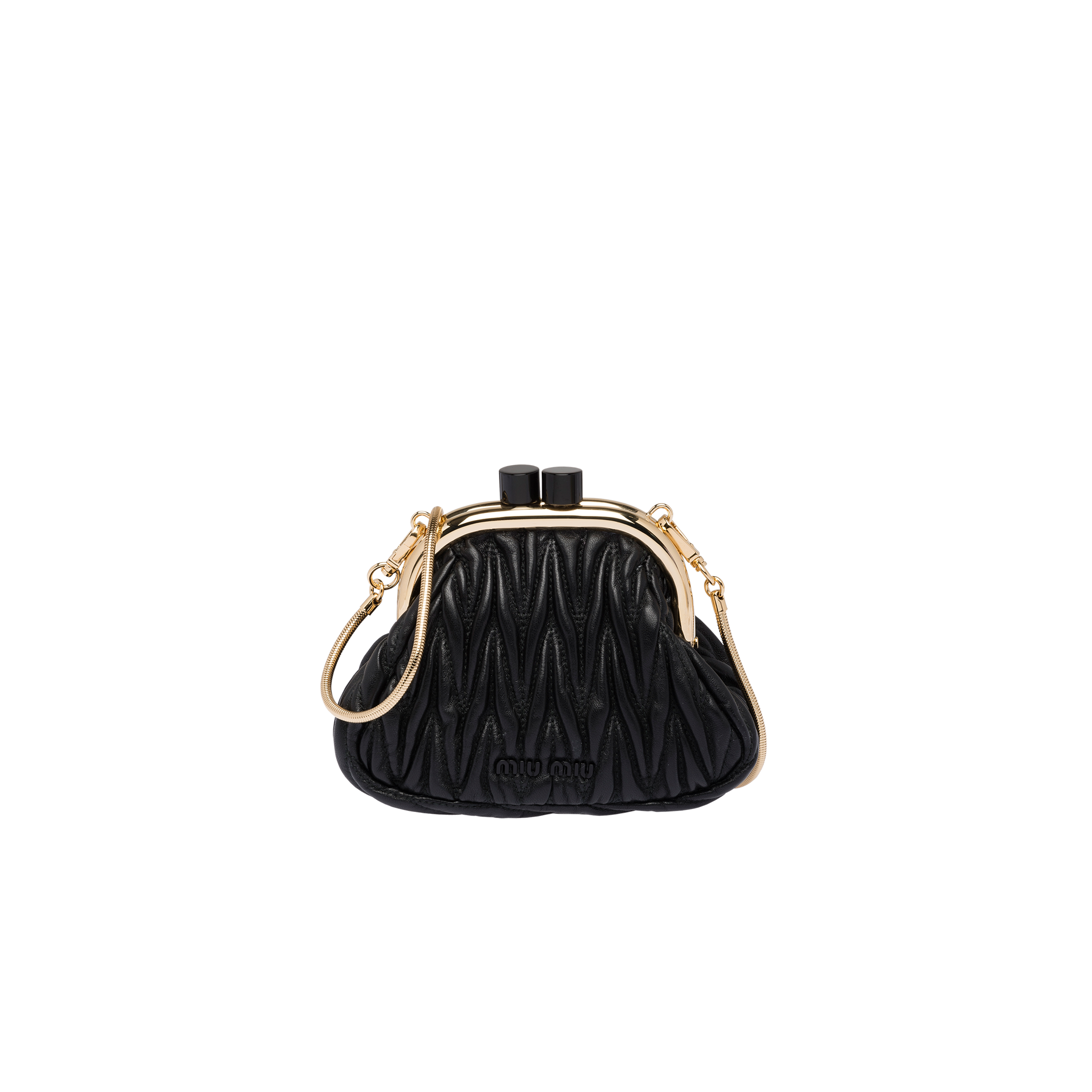 Miu Belle nappa leather mini bag