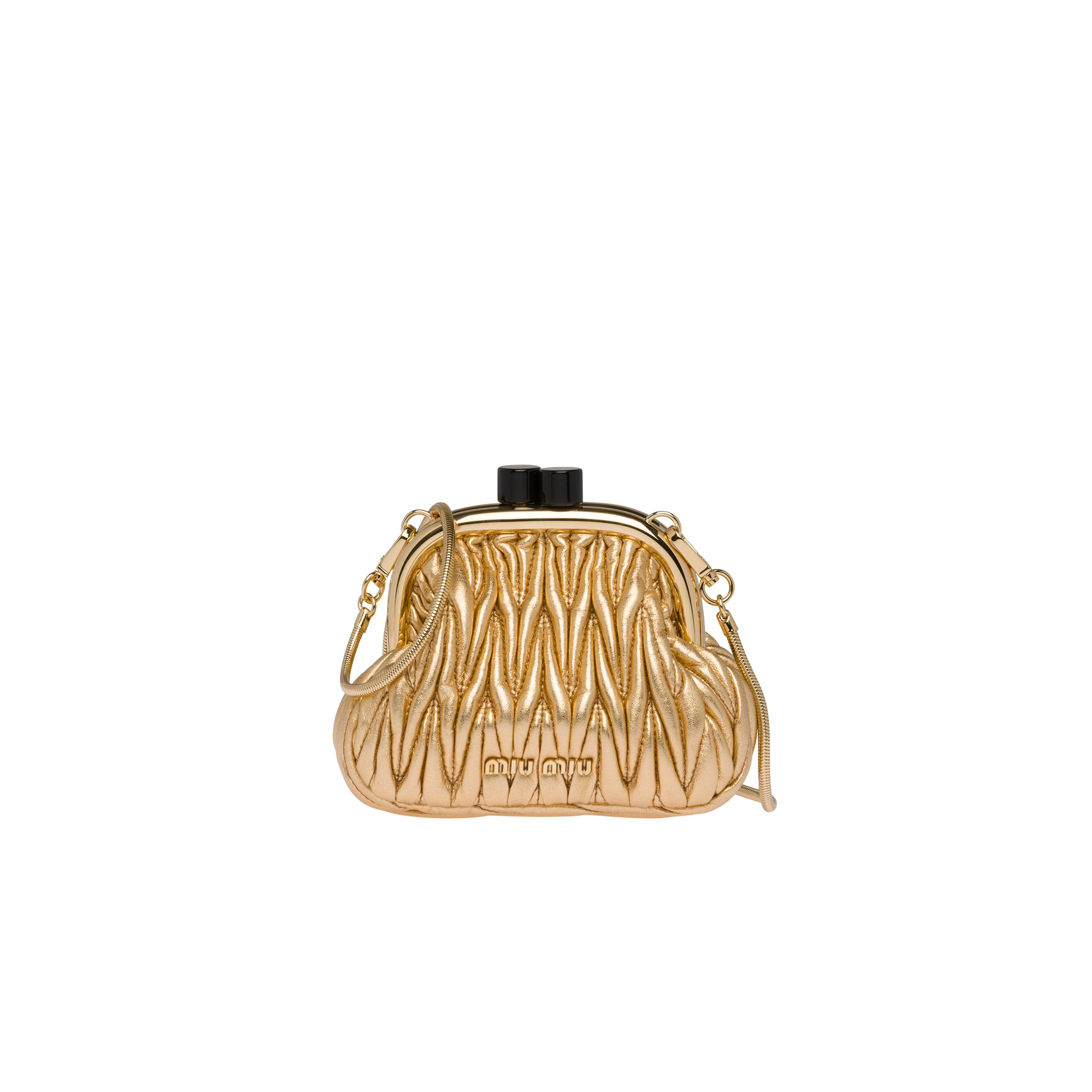 Miu Miu Miu Belle Nappa Leather Mini bag In Platinum ModeSens