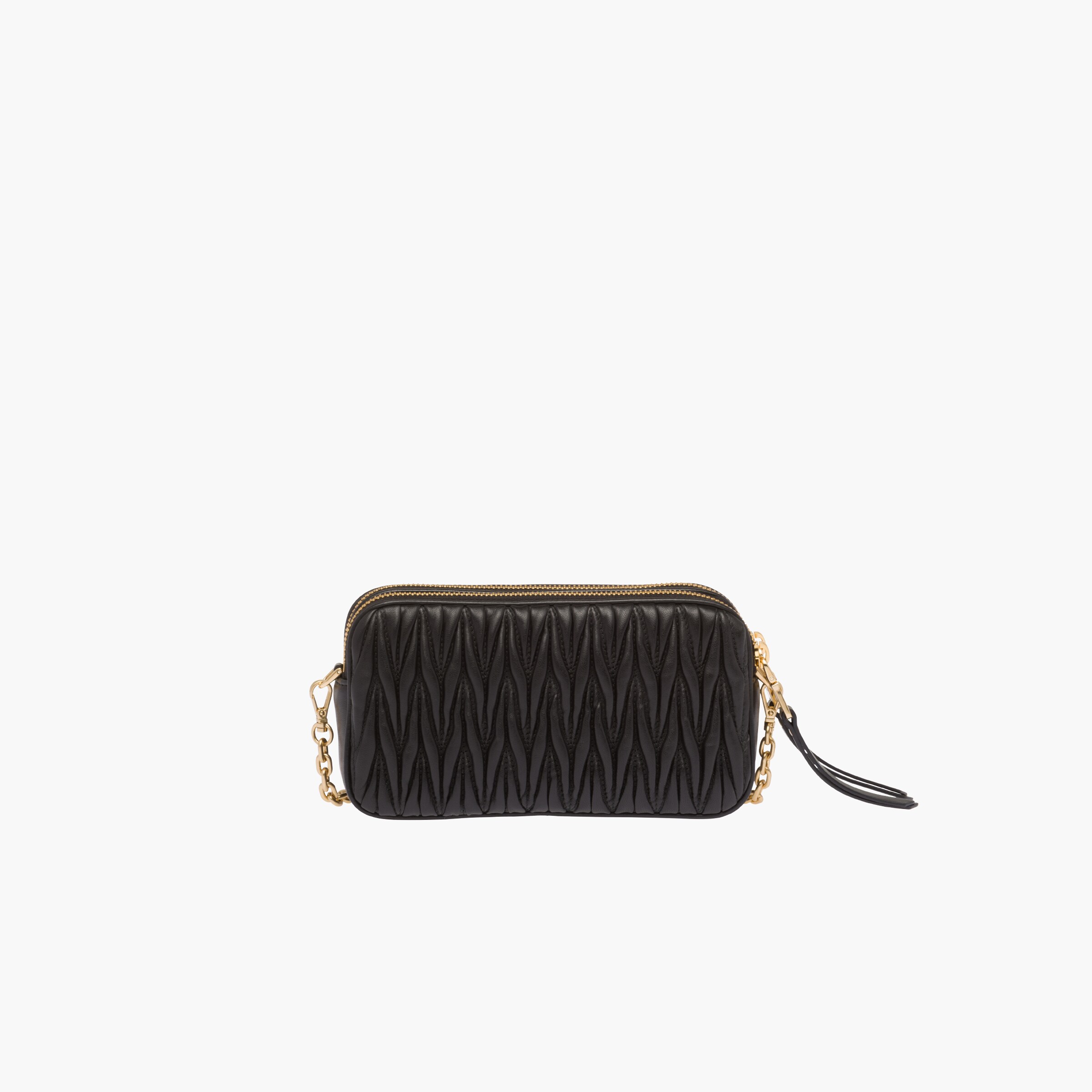 MIUMIU 26S MATELASSE MINI BAG 18 IN SILVER CALFSKIN SILVER HARDWARE main image 1