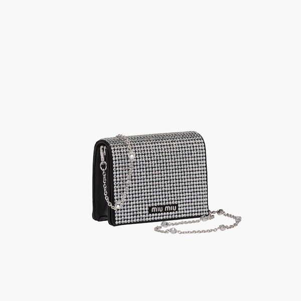 prada mini crystal bolsa