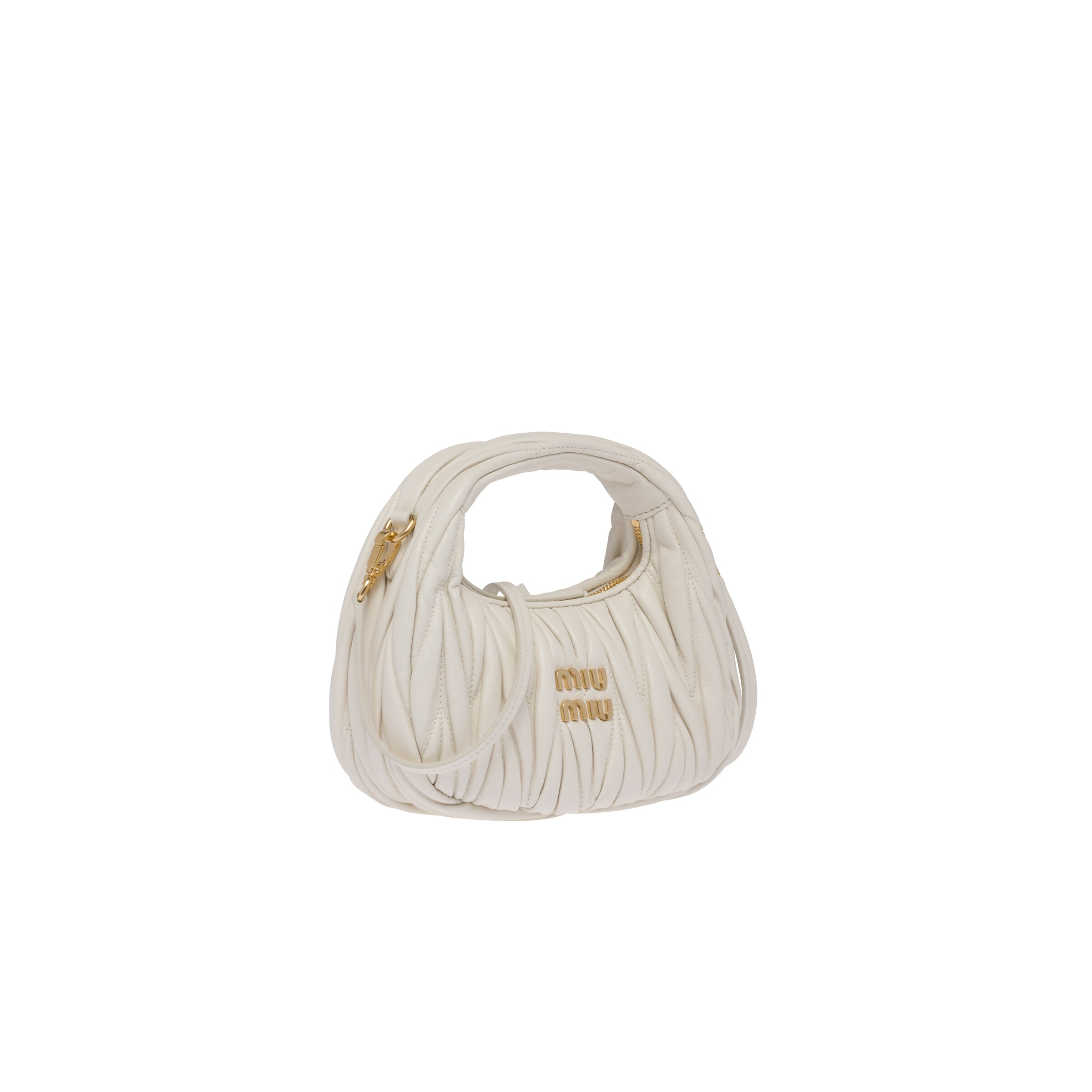 Miu Miu Single-handle Handbag In White