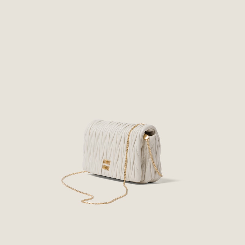 Mini sac en cuir nappa matelassé