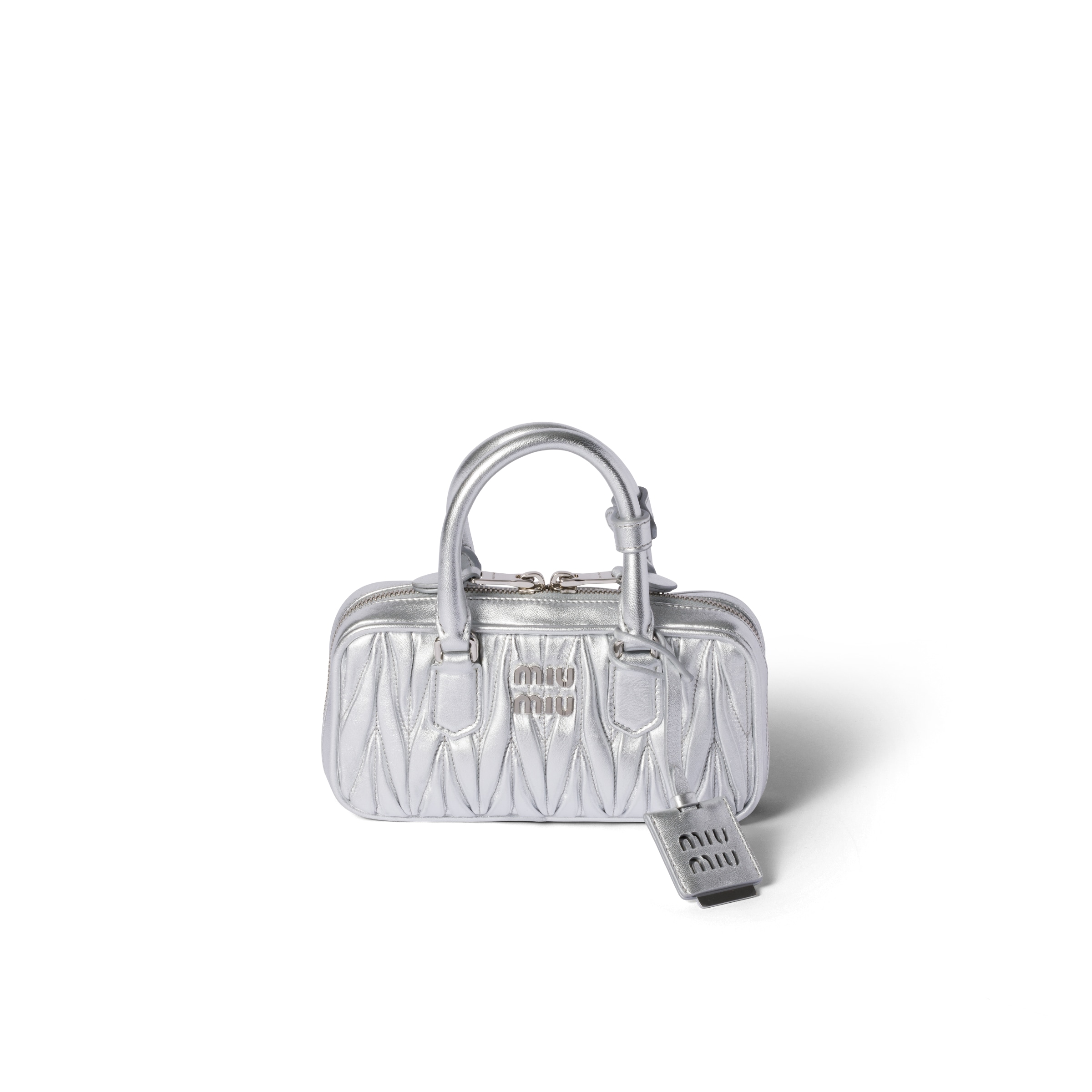 Miu Miu Arcadie Mini Bag In Silver