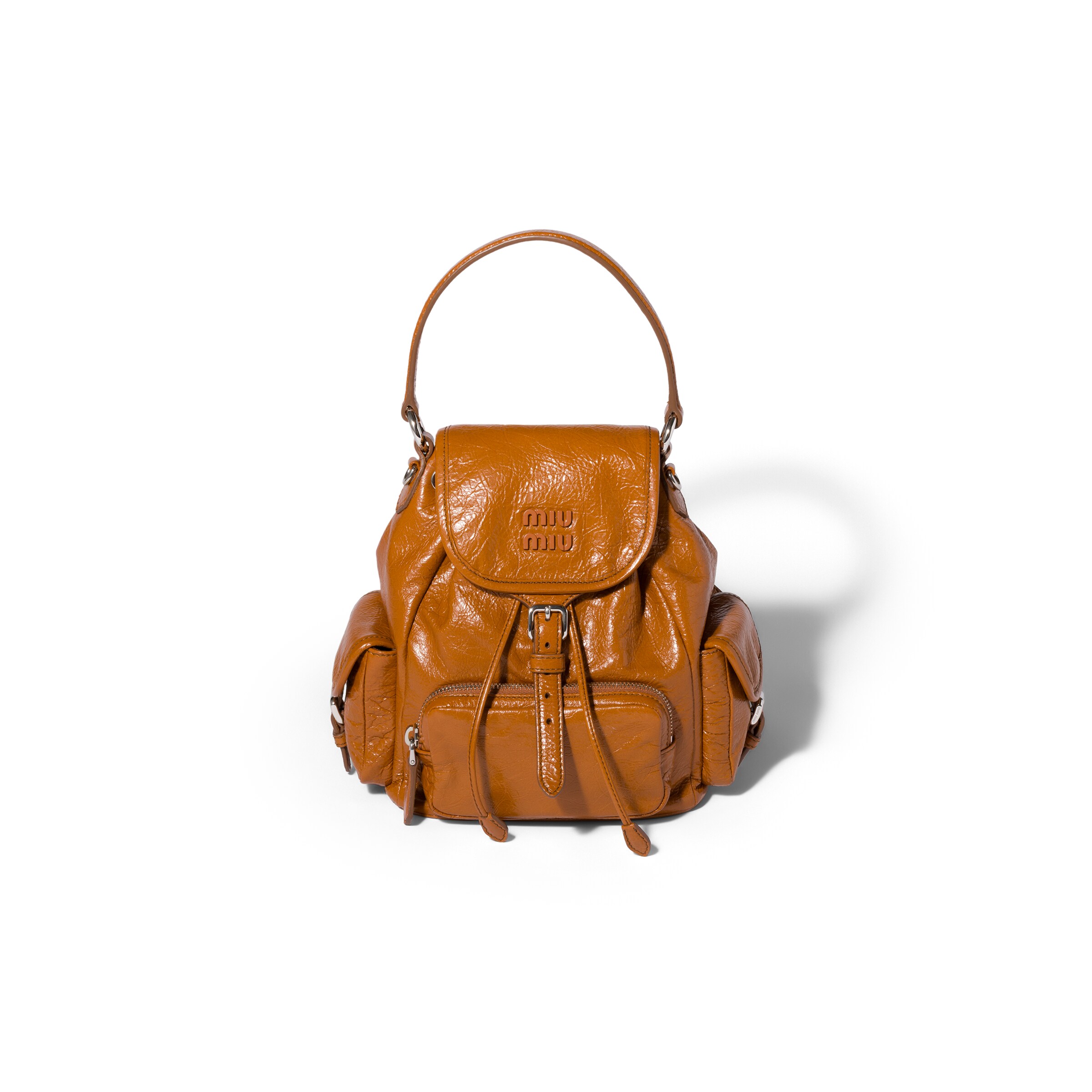 Miu Miu Zaino In Nappa, Donna, Cognac