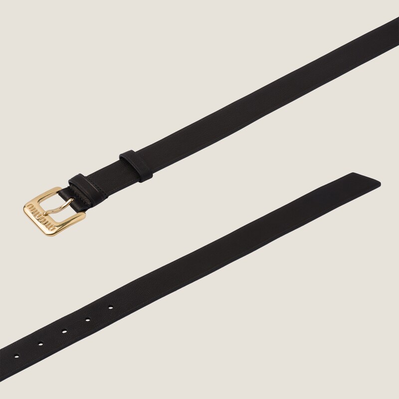 Nappa leather belt