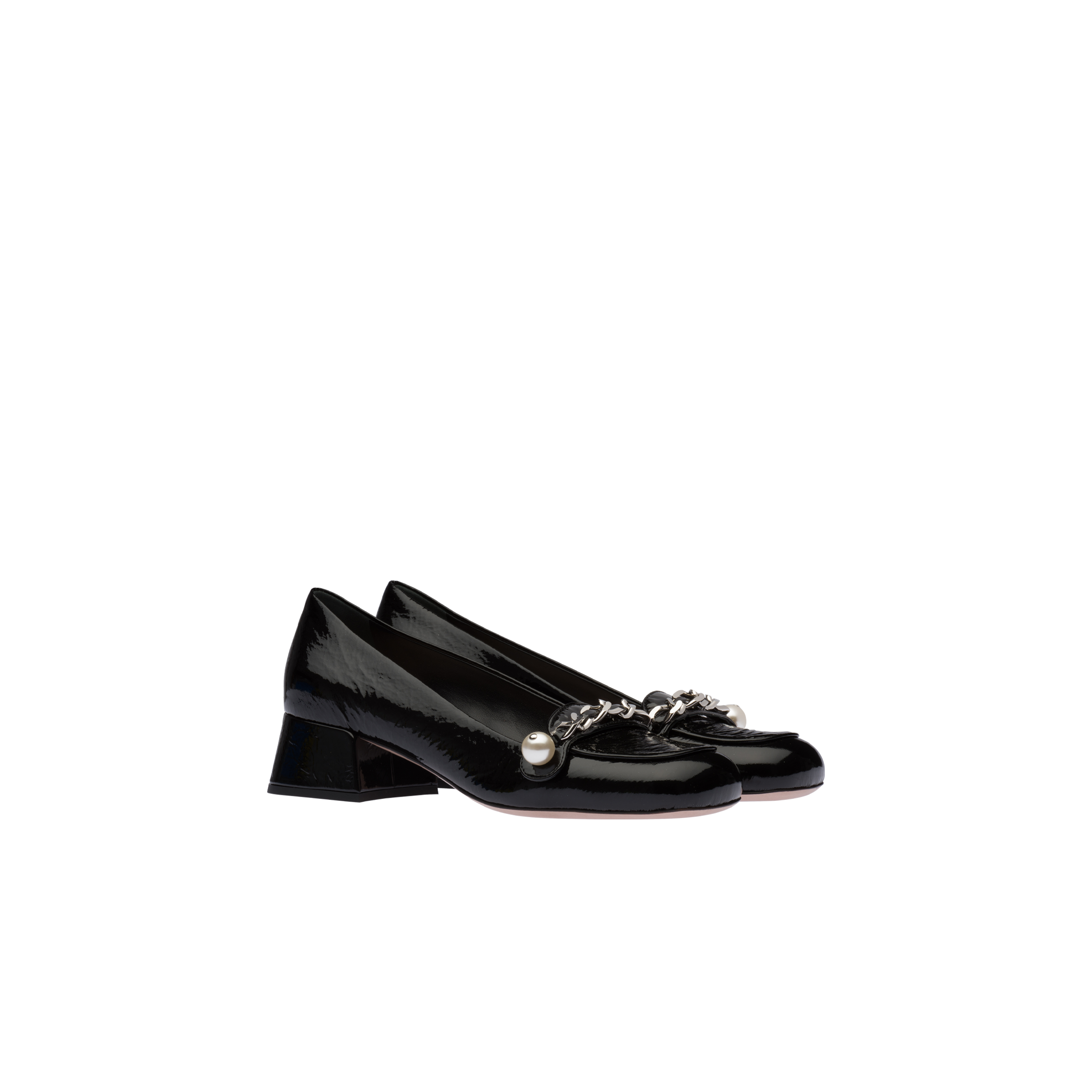 patent leather slip on