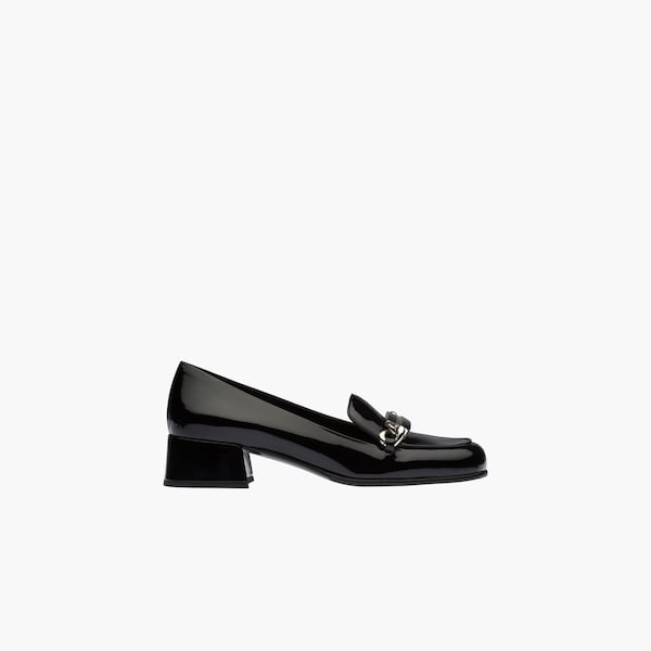 prada patent leather loafers