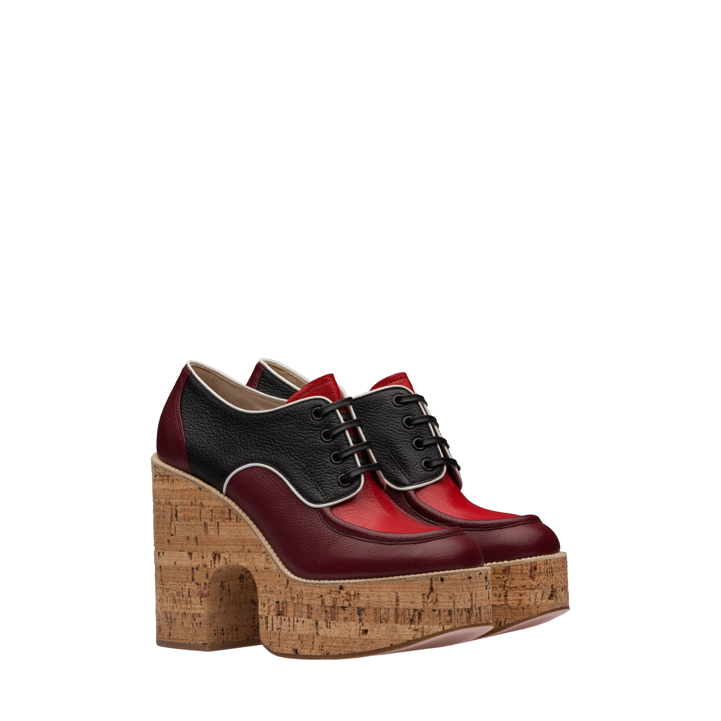 Madras Leather Lace Up Shoes Miu Miu 5e017d 3a9e F0pve F B125