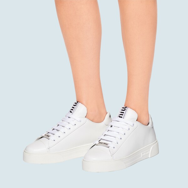 Leather sneakers | Miu Miu 