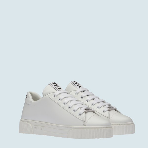 Leather sneakers | Miu Miu 