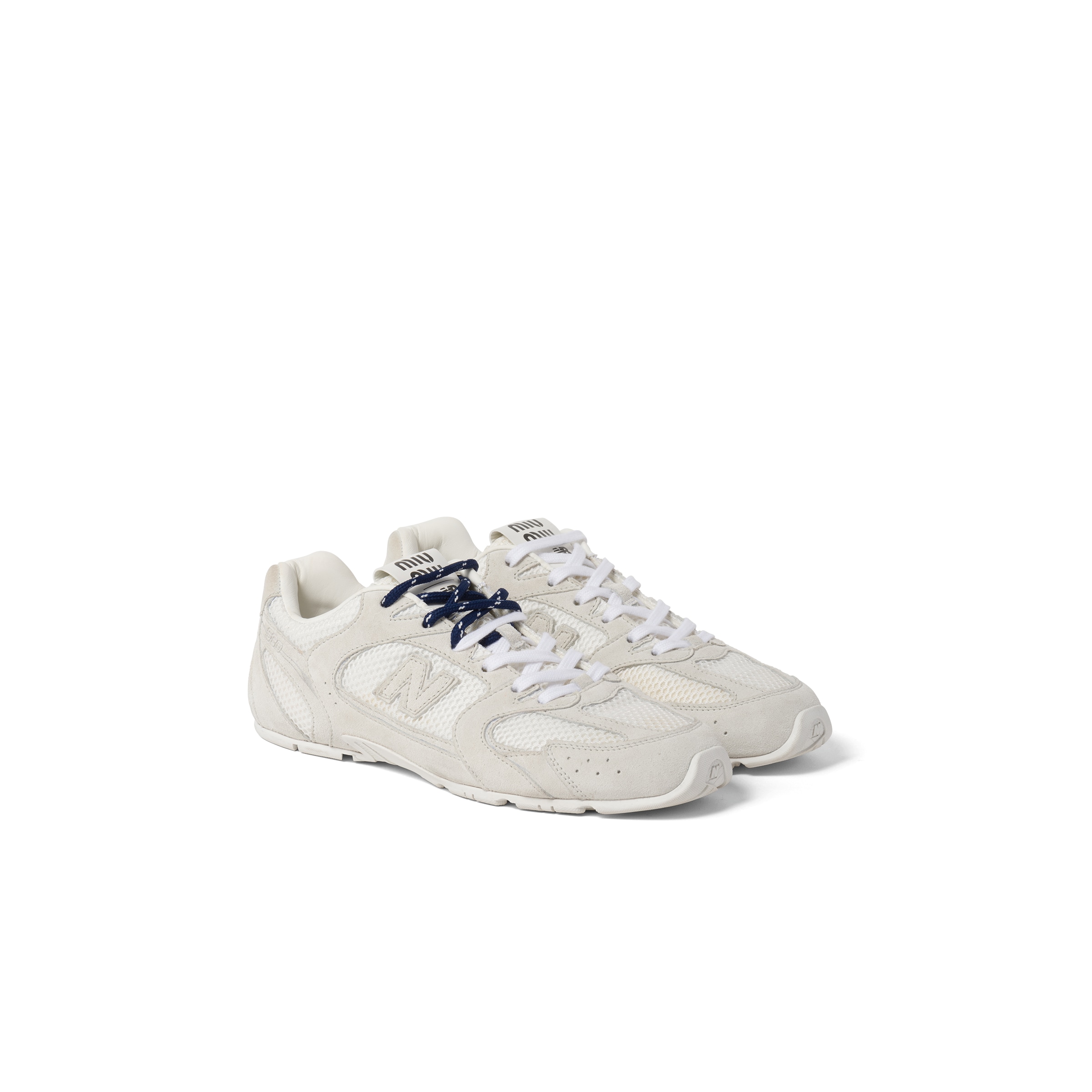 New Balance X Miu Miu 530 Sl Suede And Mesh Sneakers, Woman, White, Size 41