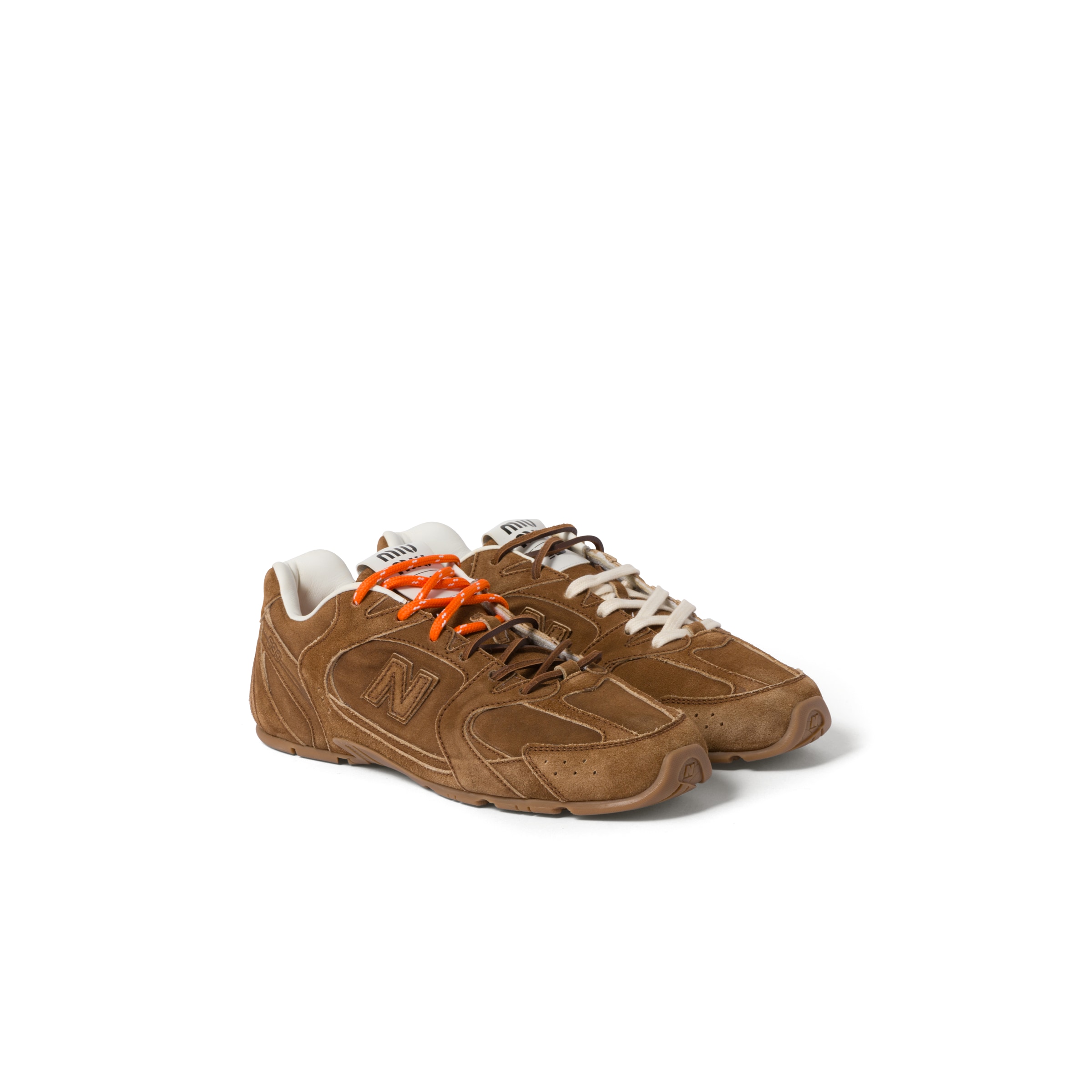 miumiu×NewBalance ブラウン 24cm Miu Miu X New Balance Tonal Suede Double Lace Sneakers In Brown