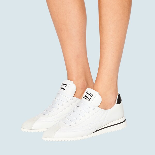 Miu miu nappa leather sneakers clearance
