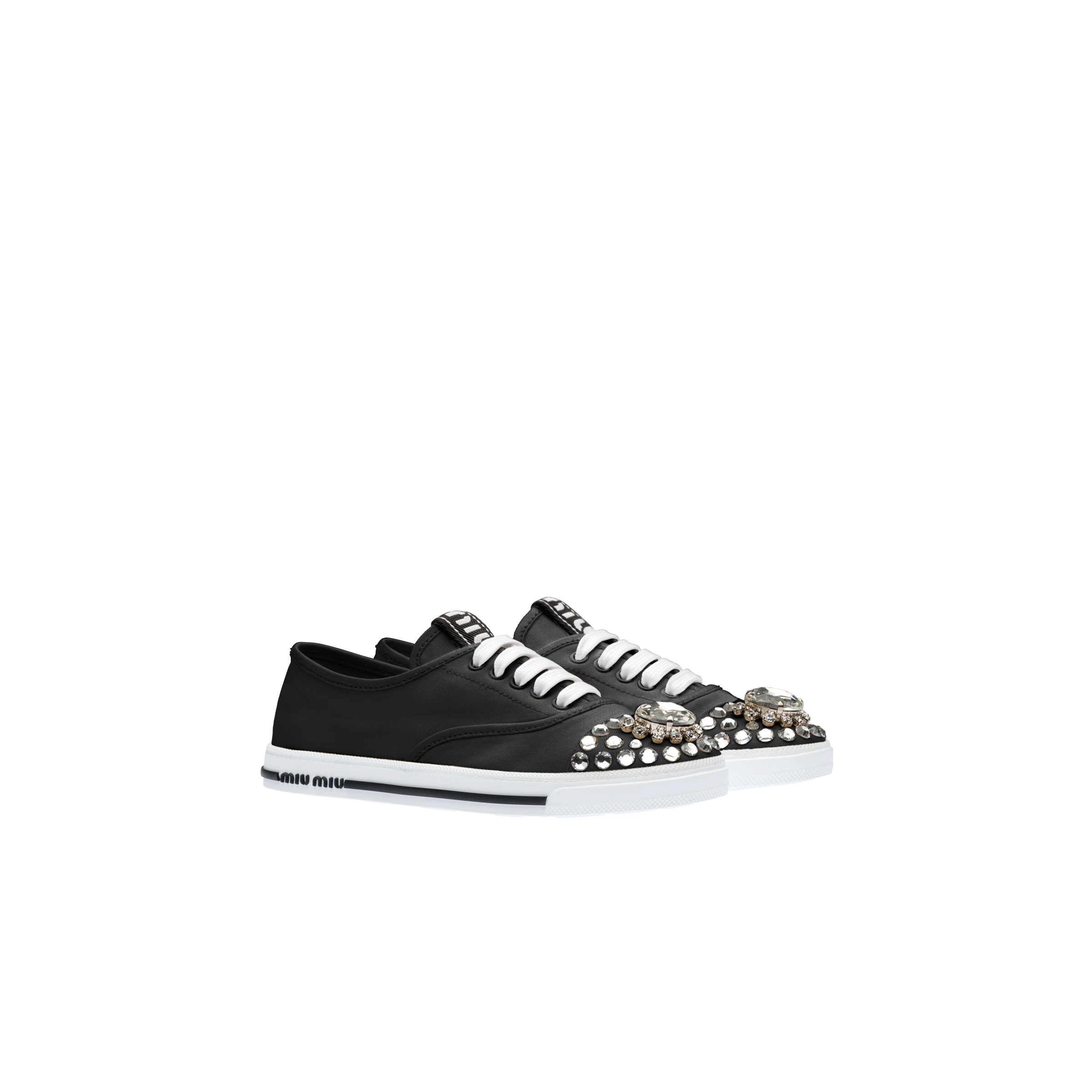 Miu miu gabardine sneakers clearance