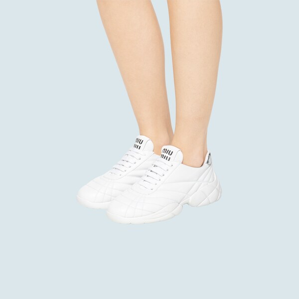 Nappa leather sneakers White | Miu Miu