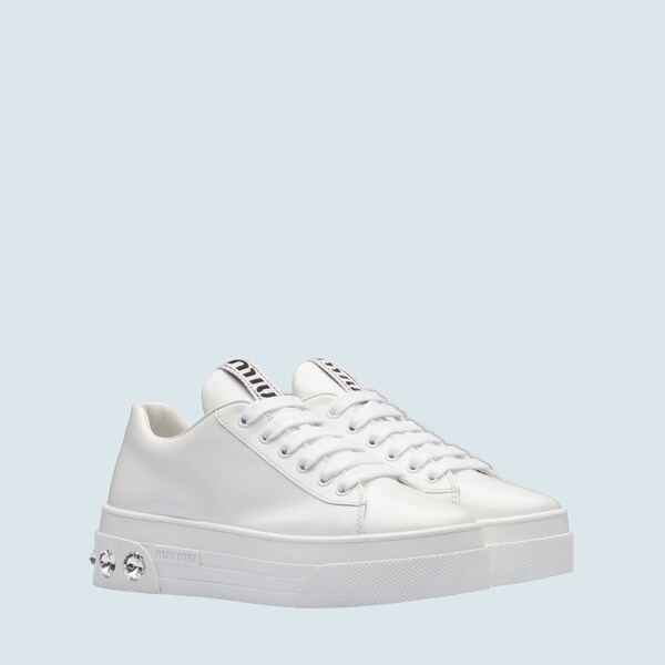 miu miu logo sneakers