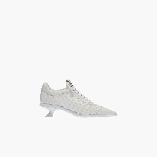 Sneakers a punta con tacco Bianco | Miu Miu