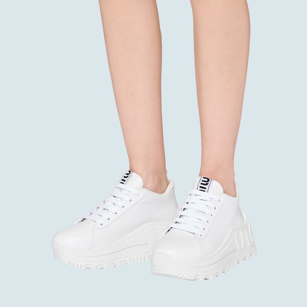 Miu miu white sneakers clearance