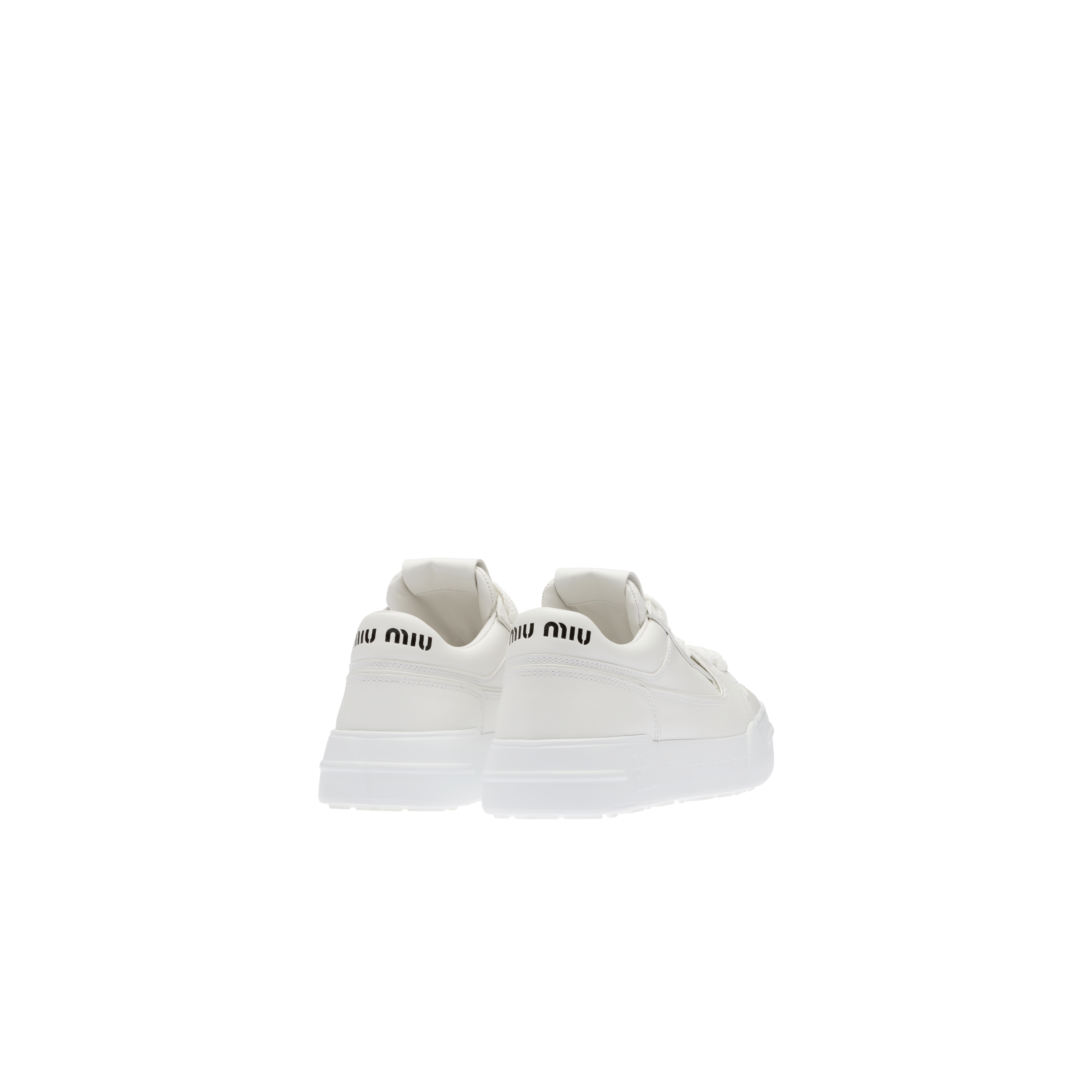 Miu miu best sale leather sneakers
