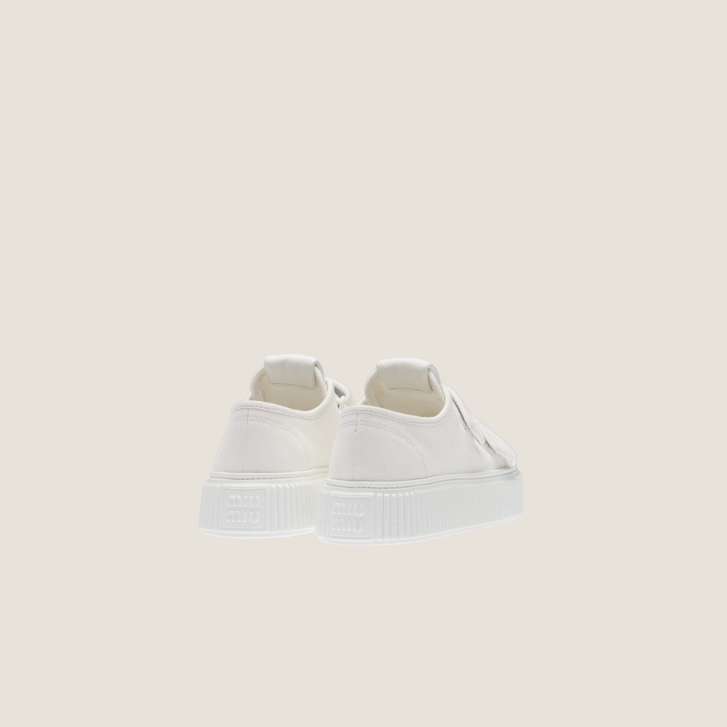 Miu Sneakers White Mix Red String Cowhide