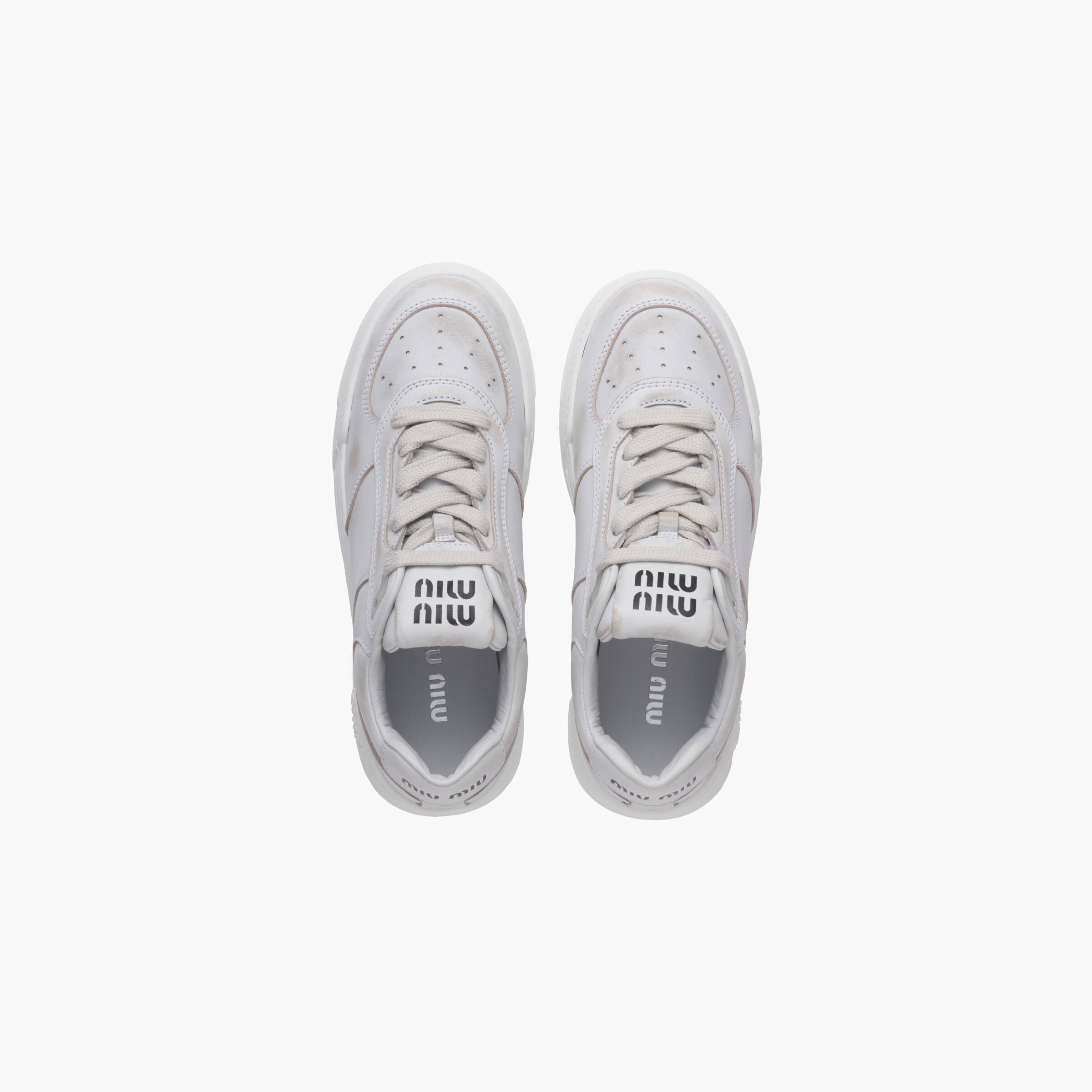 Miu 25C Sneakers White mix Brown Leather 235748
