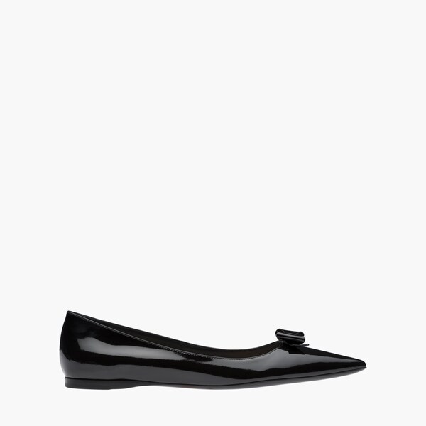Black patent ballerinas clearance