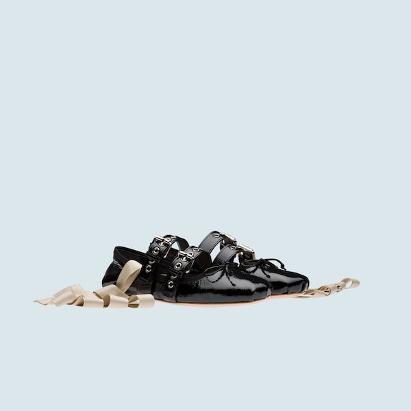 Miu miu buckle ballet flats