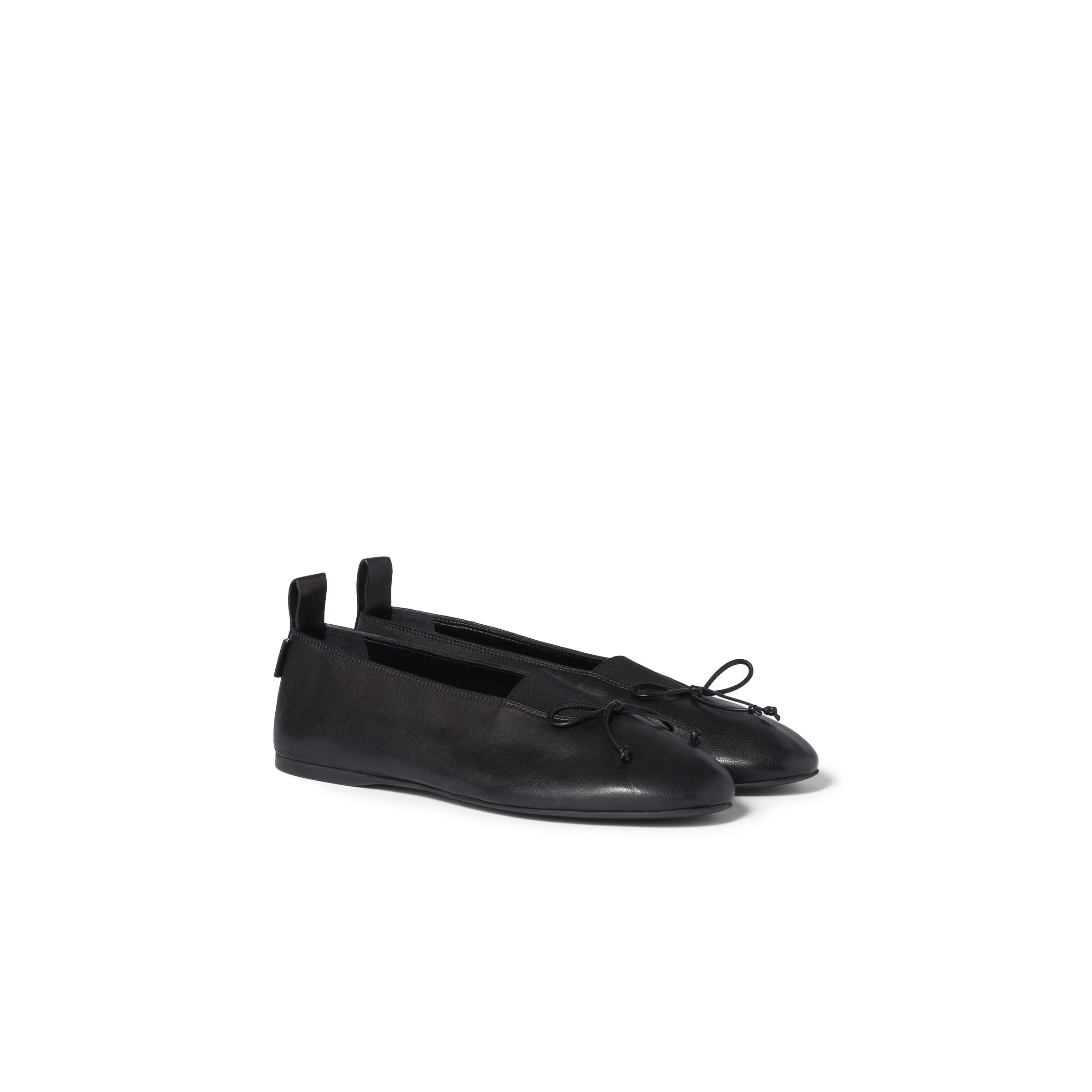 Miu Miu Ballerine Élan In Nappa, Donna, Nero, Taglia 36,5