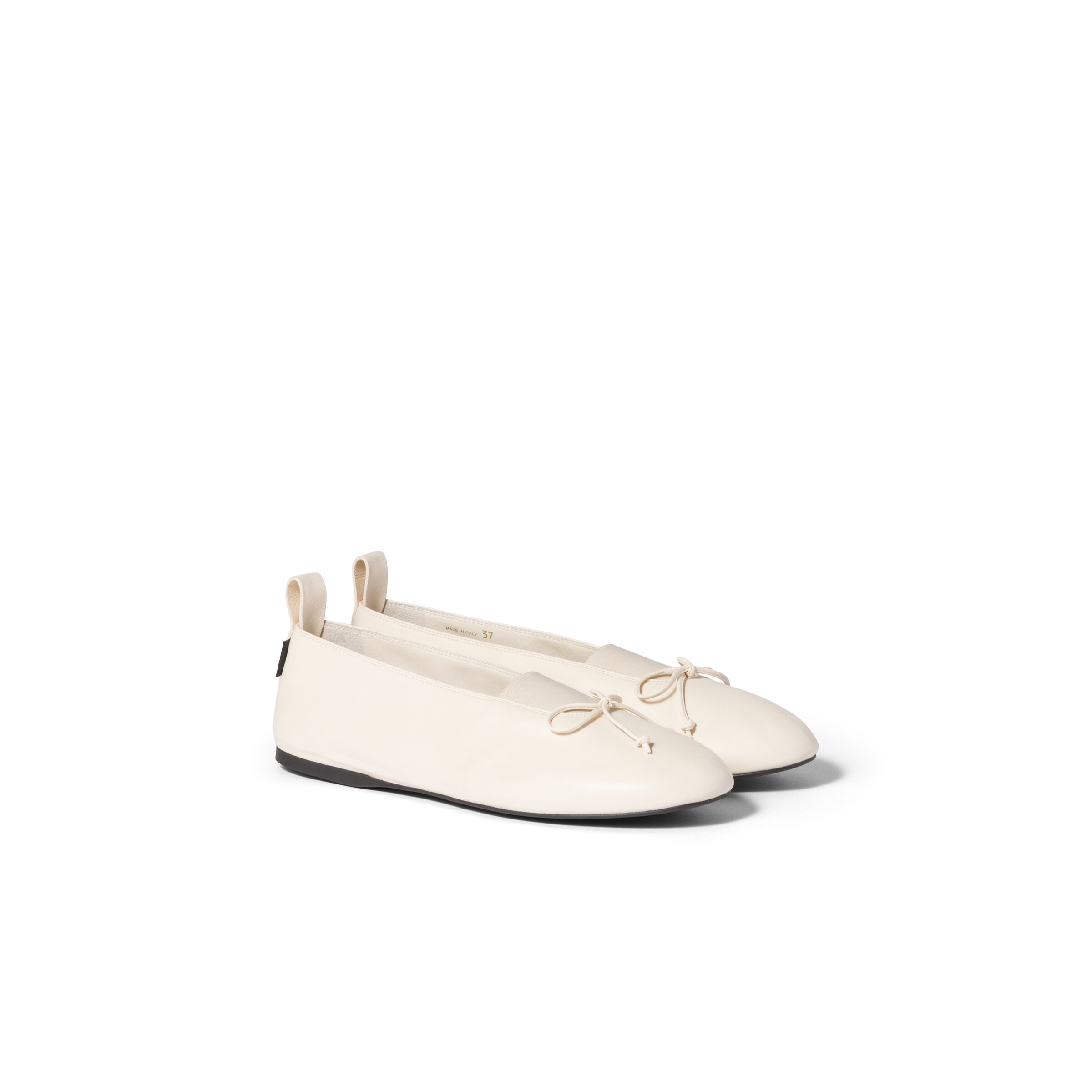 Miu Miu Ballerine Élan In Nappa, Donna, Avorio, Taglia 35,5