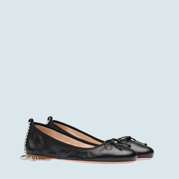 miu miu black ballet flats