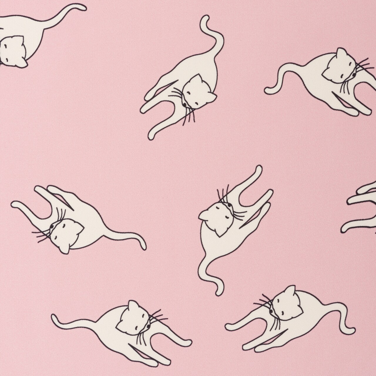 Printed Silk Scarf Petal Pink Miu Miu