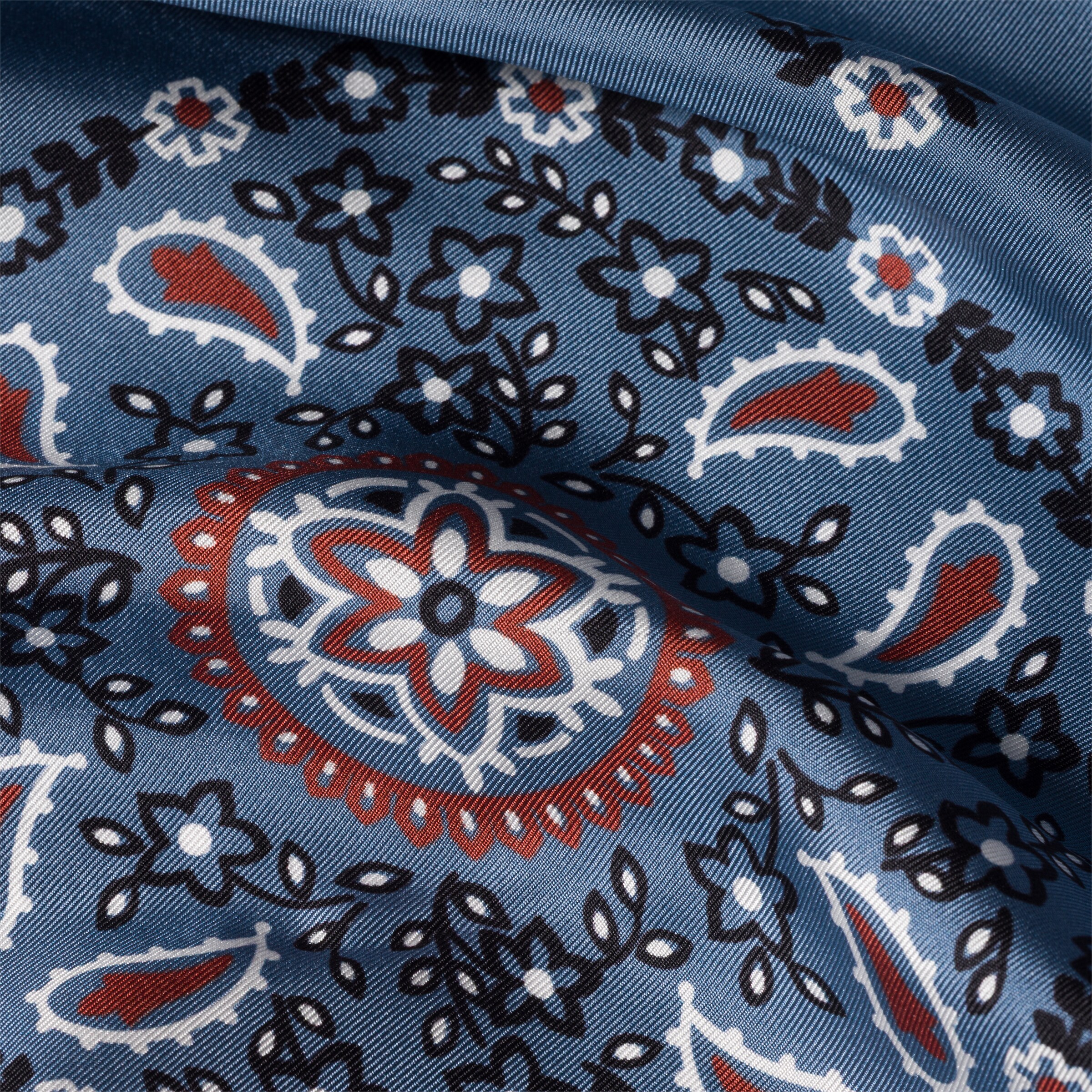 Miu Miu Printed Silk Scarf In Multi