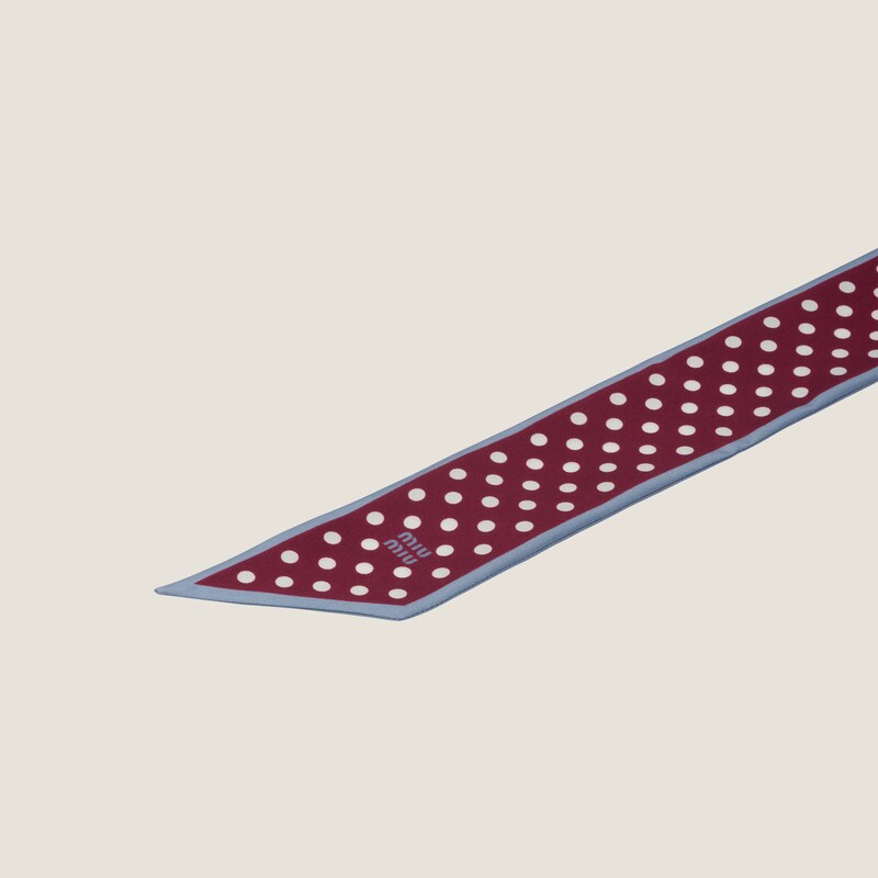 Printed twill scarf