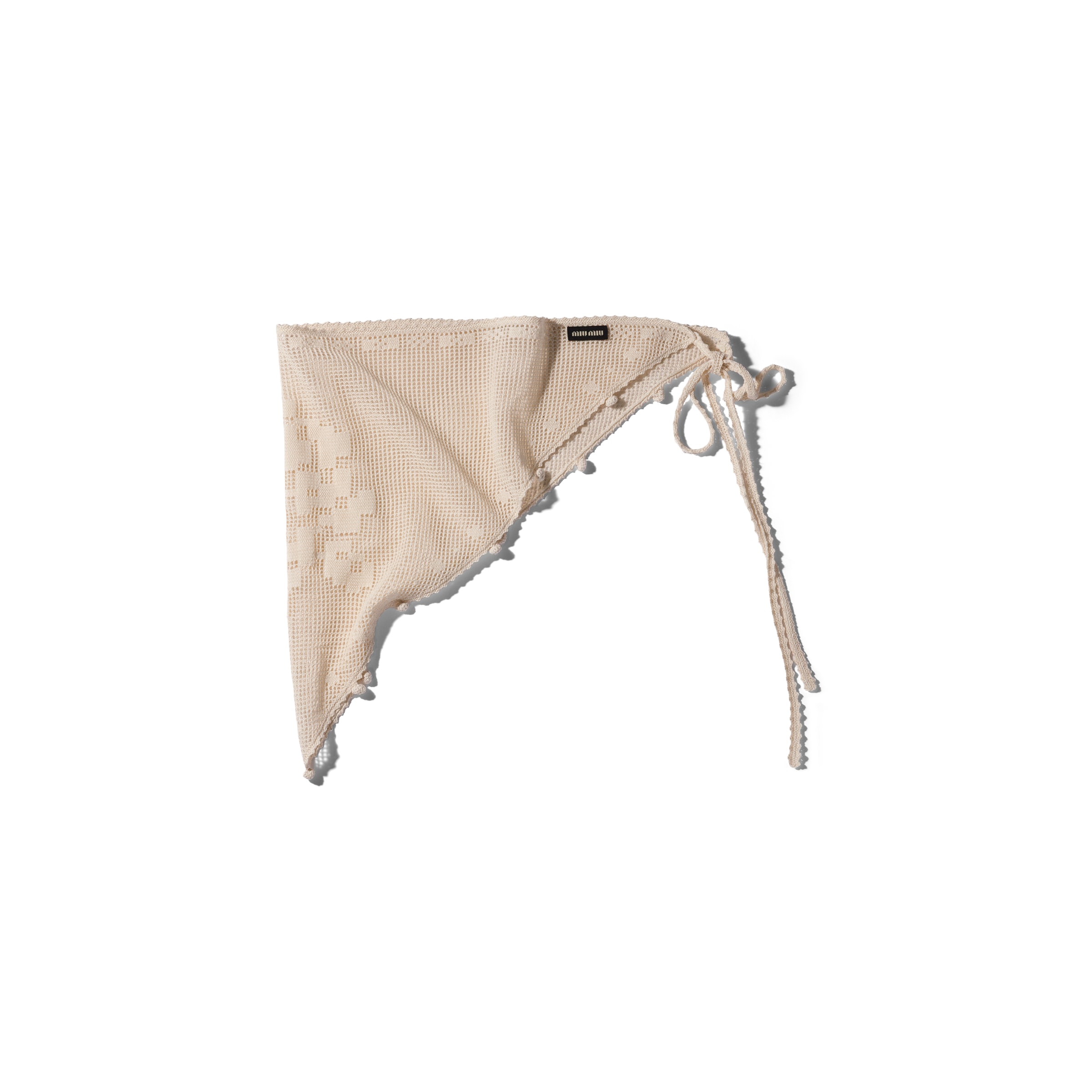 Miu Miu Pareo En Coton, Femme, Talc