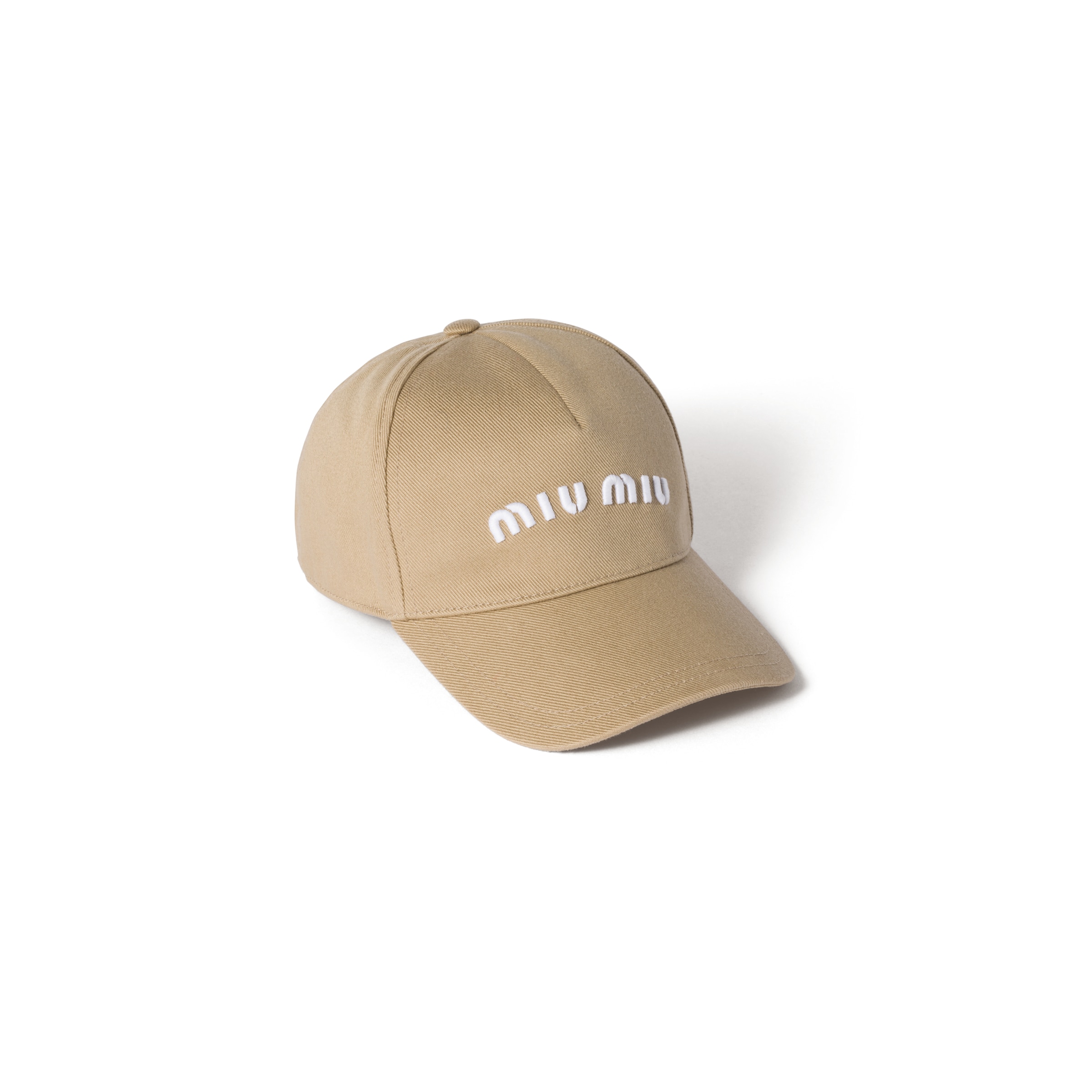 Miu Miu Drill Baseball Cap In Neutral