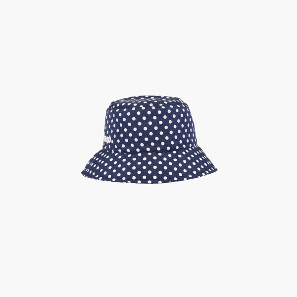 Printed faille bucket hat Royal blue 
