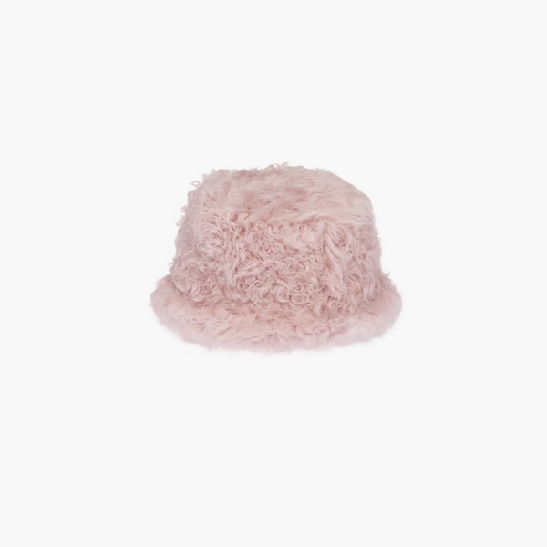 Shearling bucket hat Rosy blush | Miu Miu