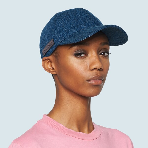 denim baseball hat