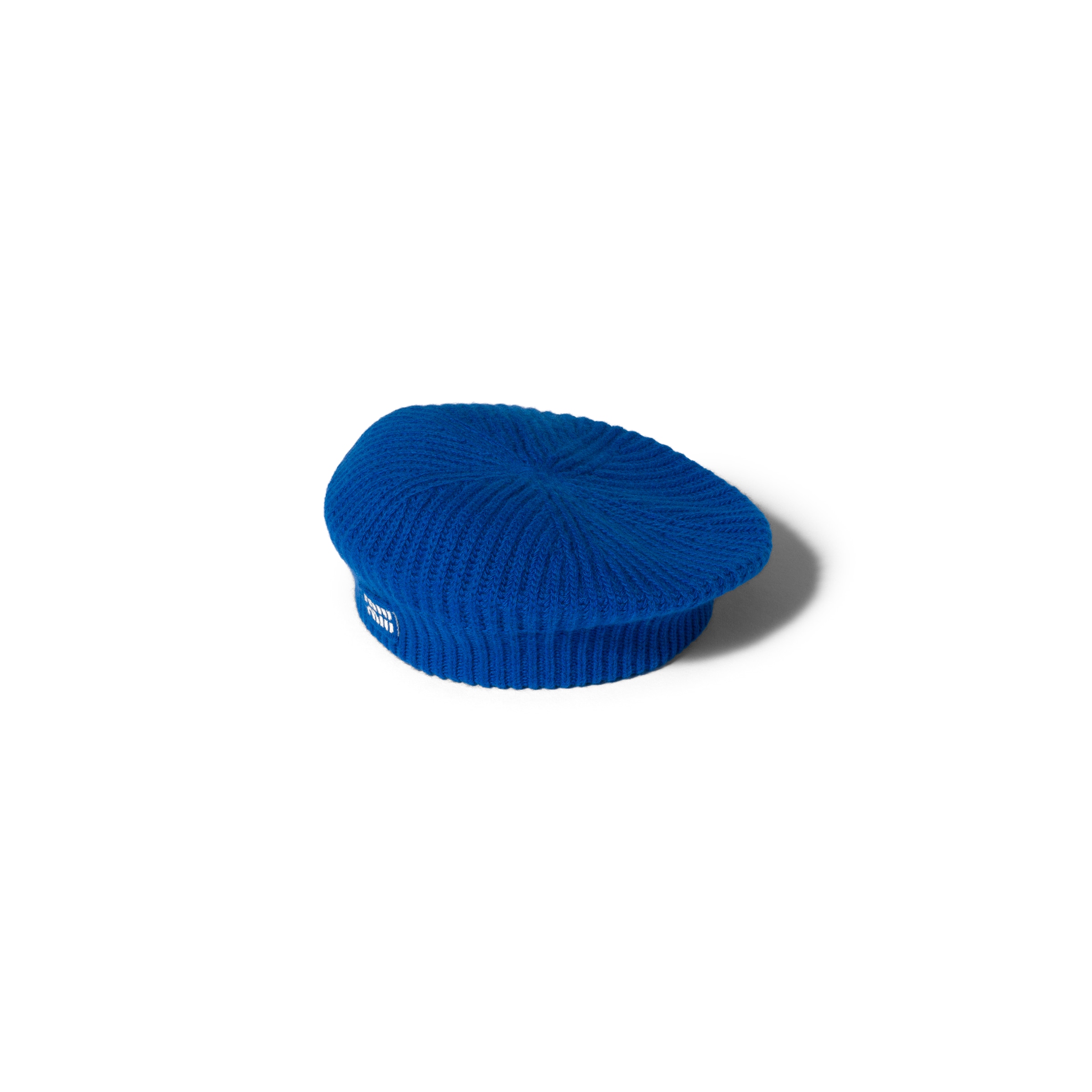 Miu Miu Wool And Cashmere Beret In Royal Blue