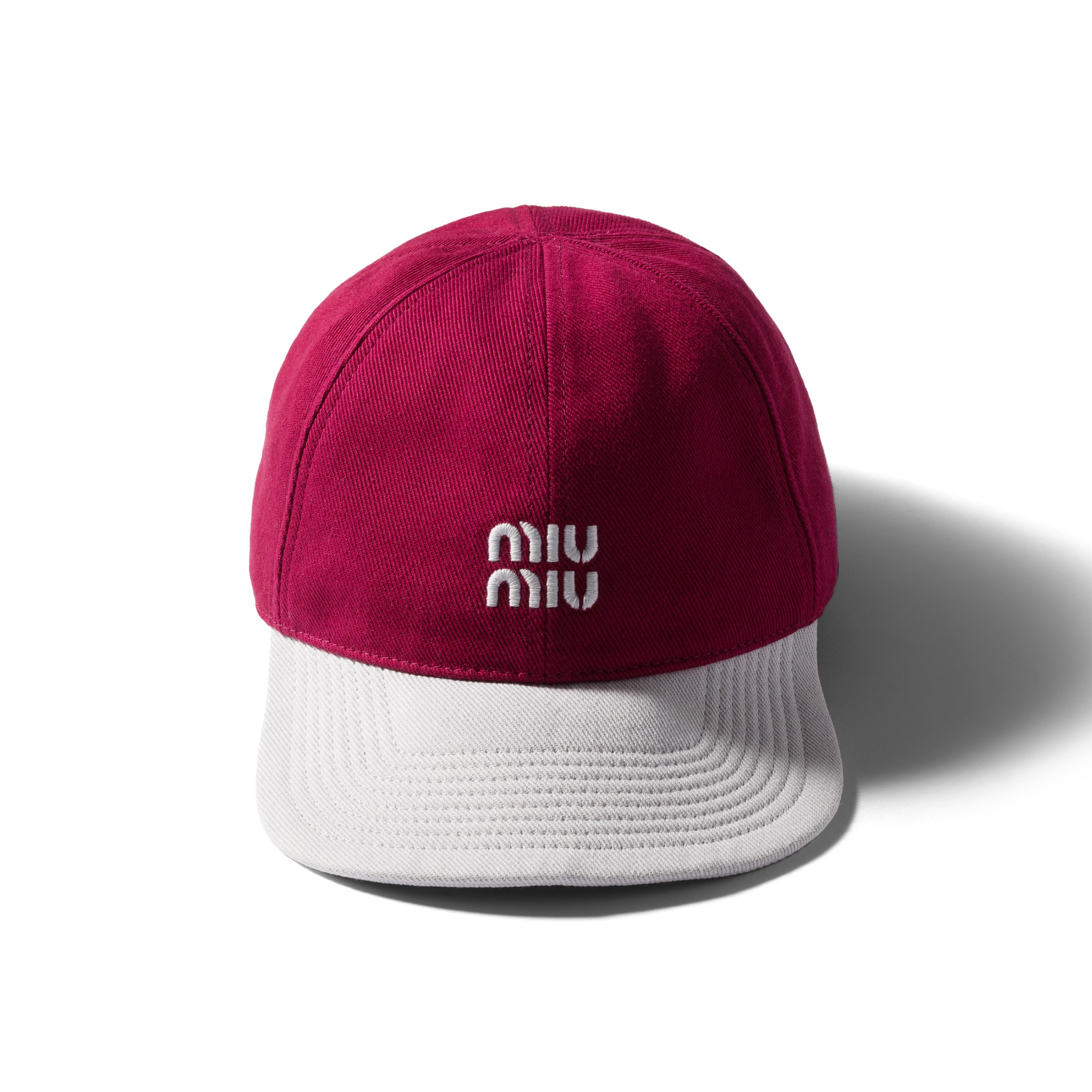 Miu Miu Drill Baseball Cap In Pink